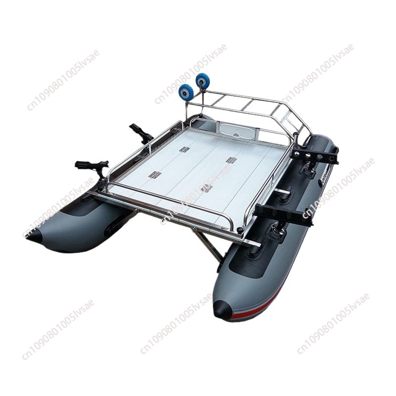 Fishing Boat Inflatable - Aluminium Deck PVC Pontoon 1/2/4 Inflatable