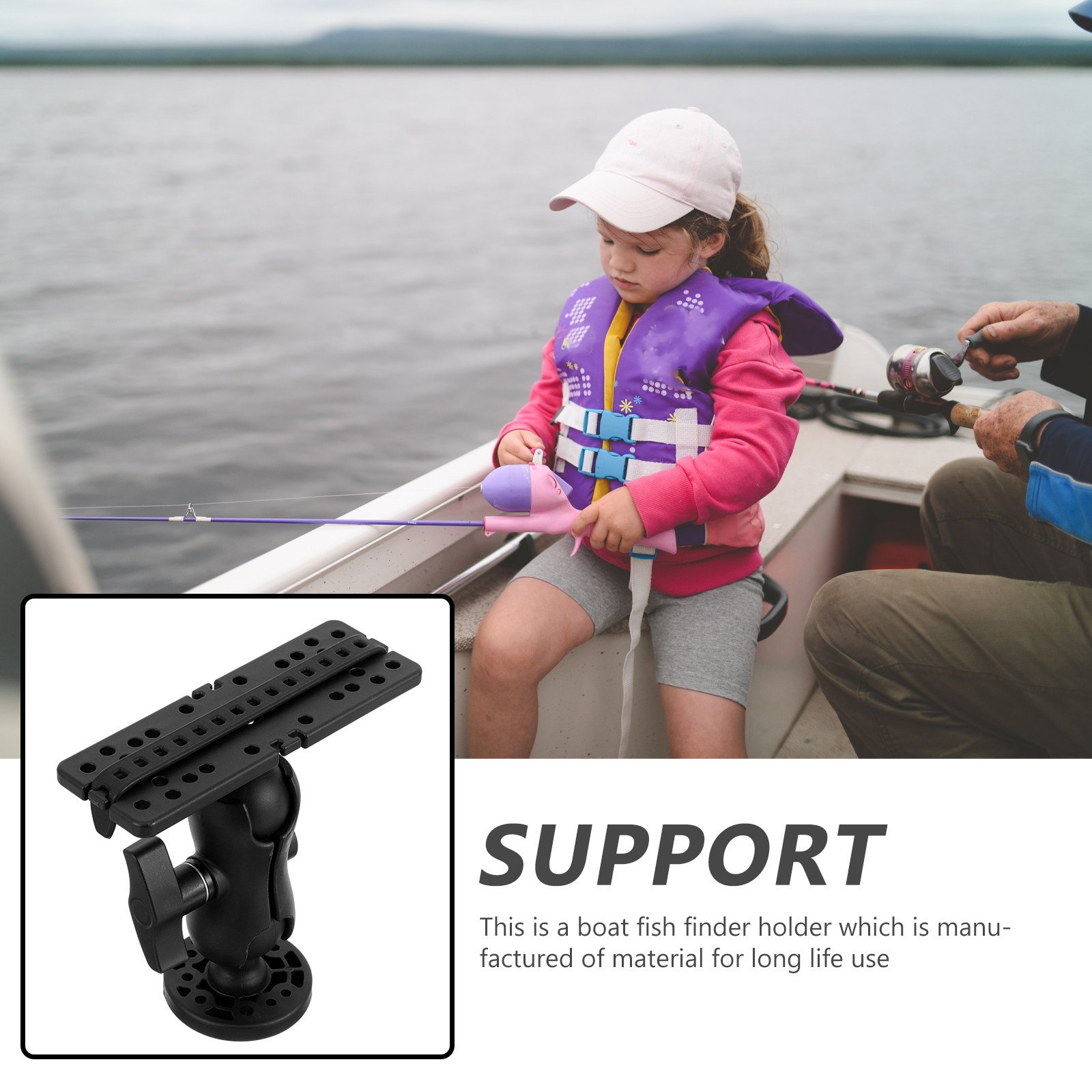 Premium Fish Finder Mount Brac - Fishing Boat Depth Finder ulasan dan harga
