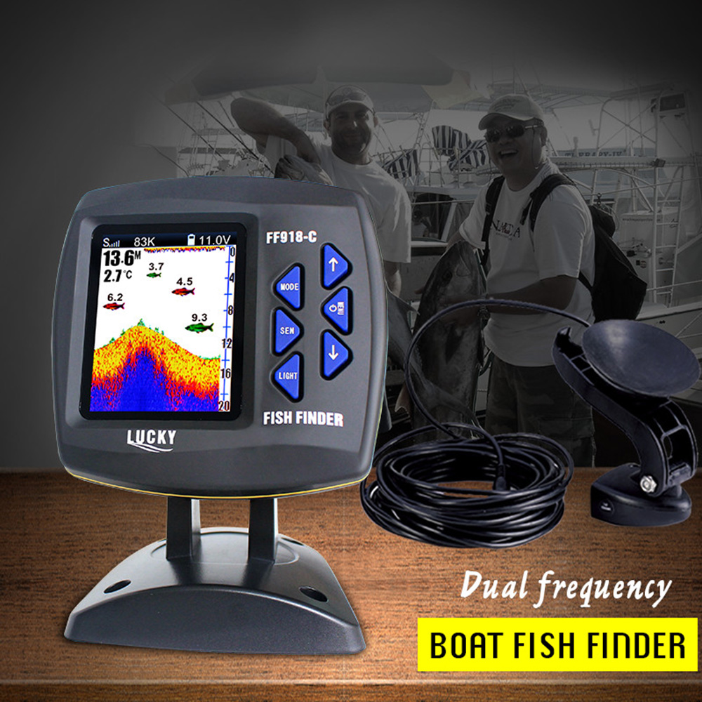 FF918-C100DS Color Screen Wire - Fishing Boat Depth Finder ulasan dan harga